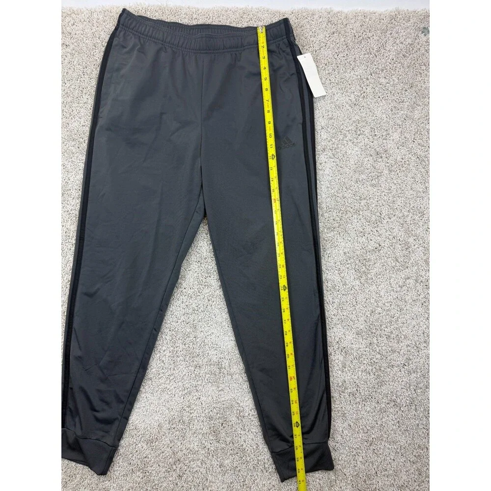 adidas Men's L Tiro Track Jogger Pants Dark Gray Black Stripe GN5492 NWT